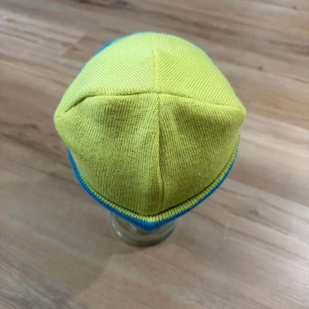 Vintage Y2K Forum Snowboards Beanie Blue Yellow Forum Against Hat OS Grail 2000s